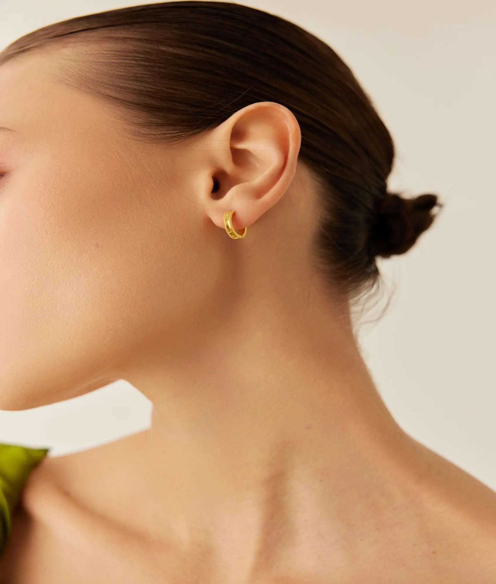 14 Ayar Altın Ajda Halka Küpe 1,4 cm