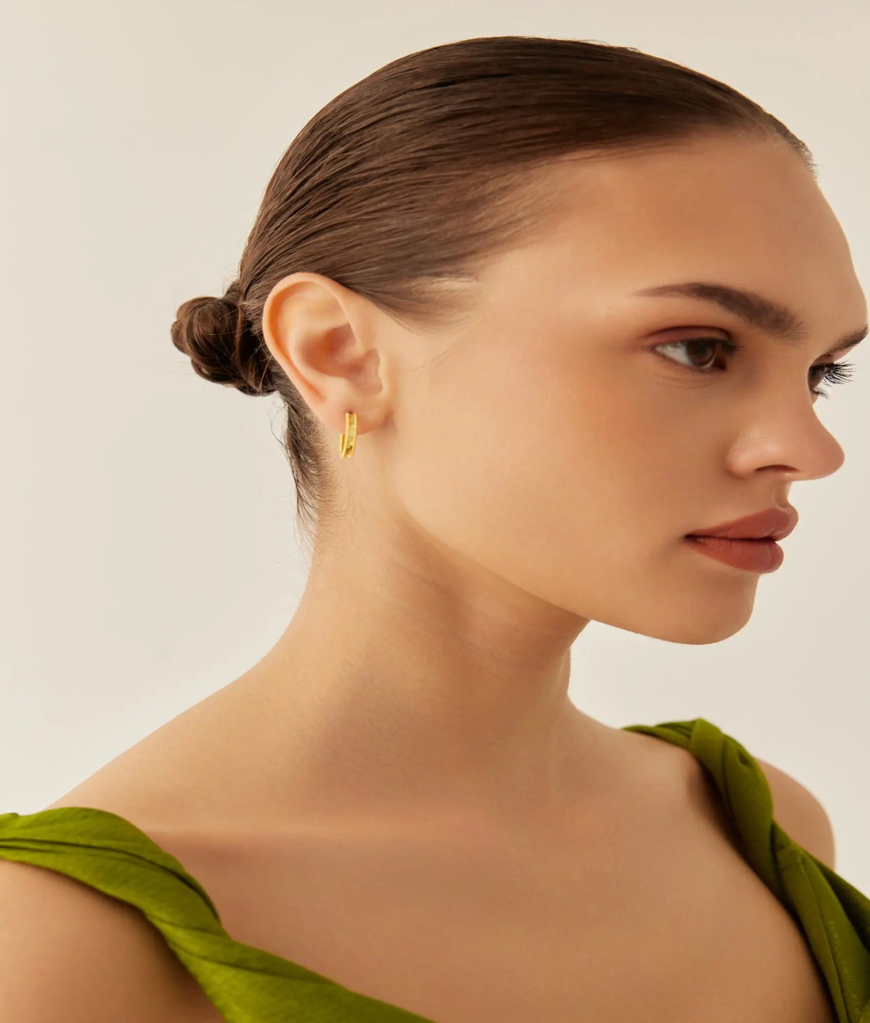 14 Ayar Altın Ajda Halka Küpe 1,8 cm