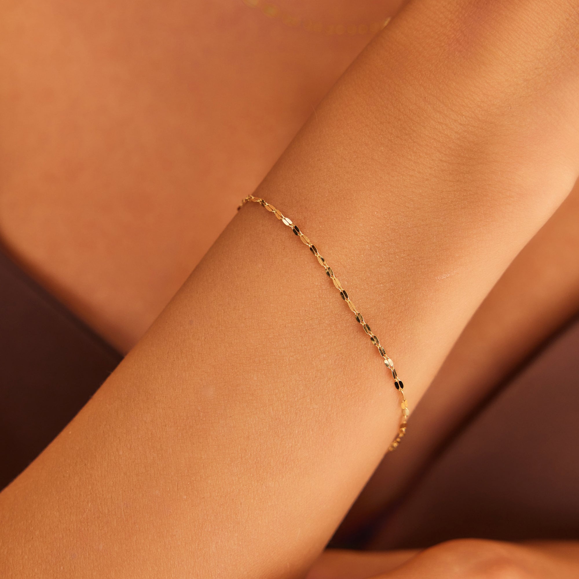 14 Ayar Altın Aynalı Bileklik 1,80 mm