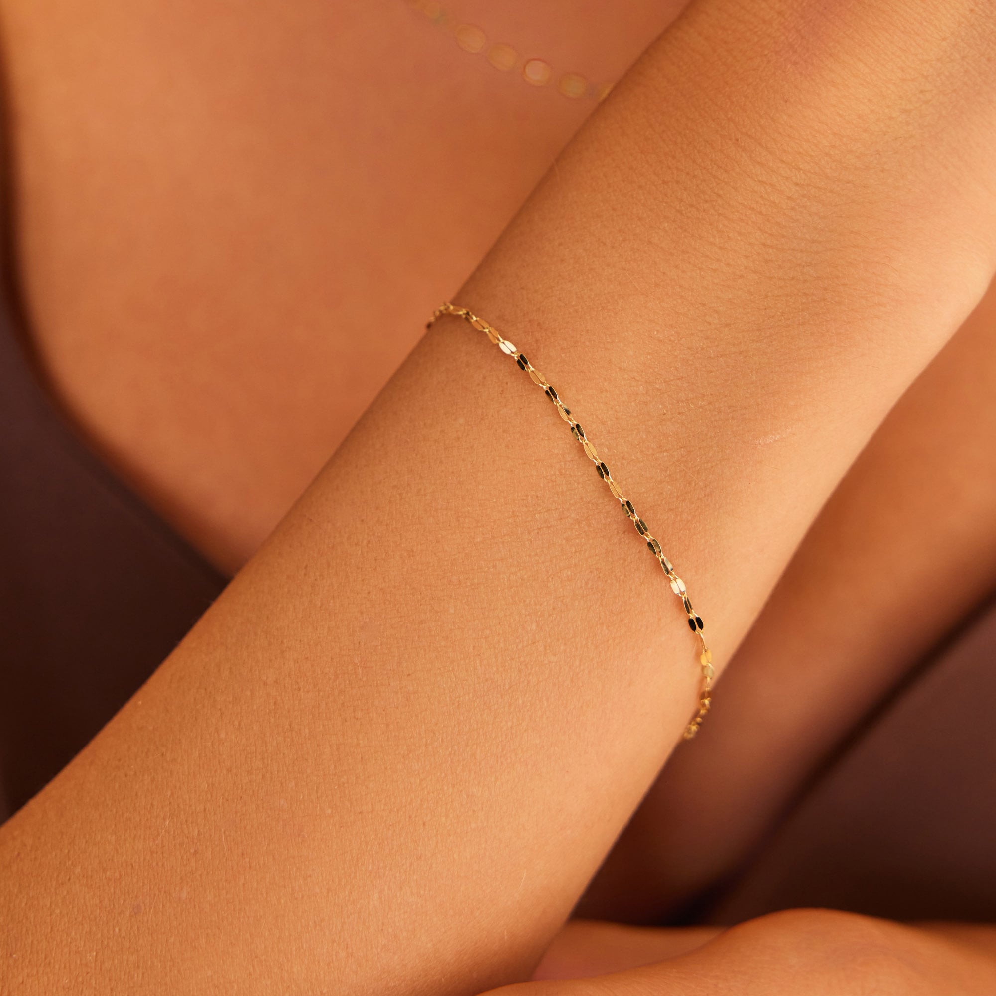 14 Ayar Altın Aynalı Bileklik 1,80 mm