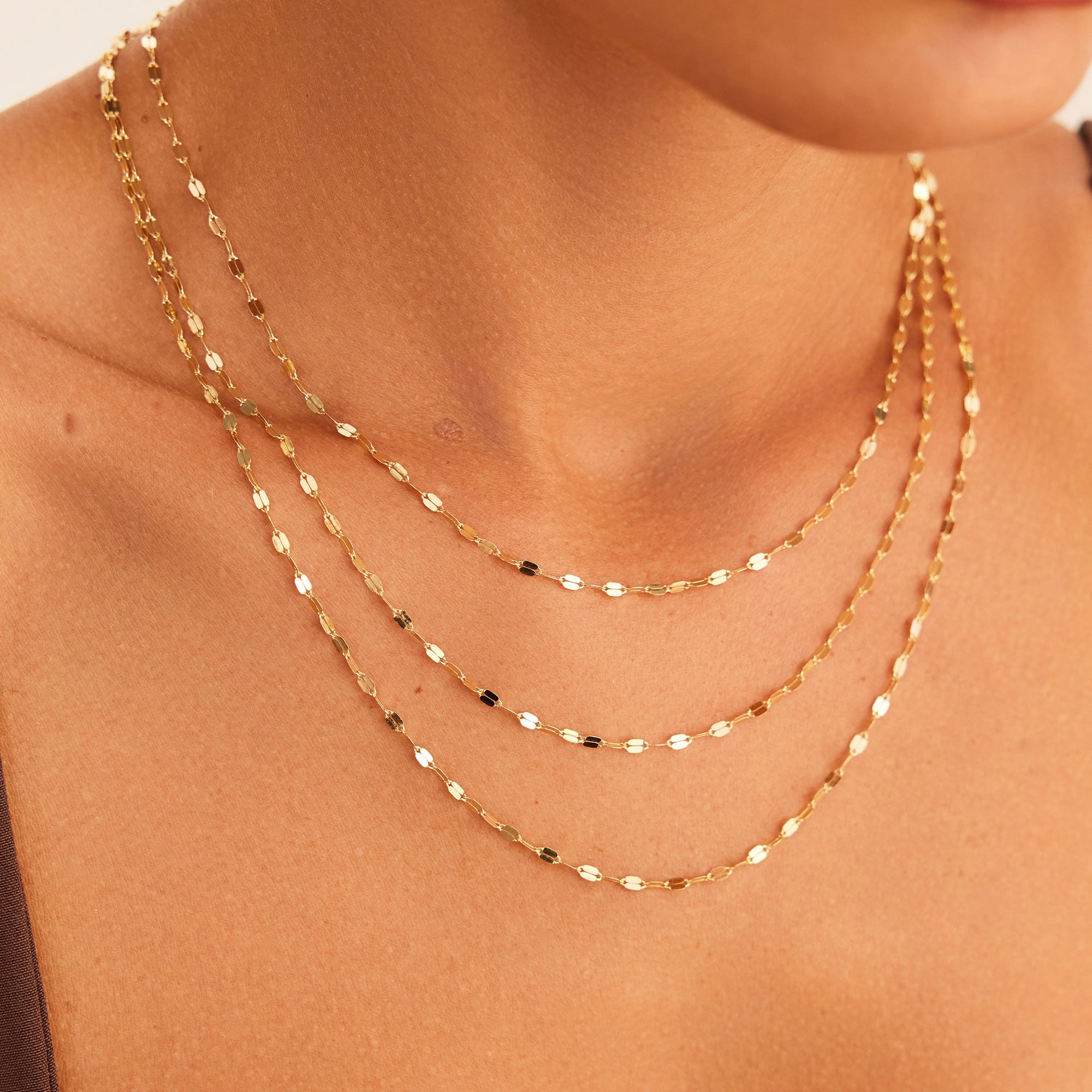 14 Ayar Altın Aynalı Zincir 2,30 mm