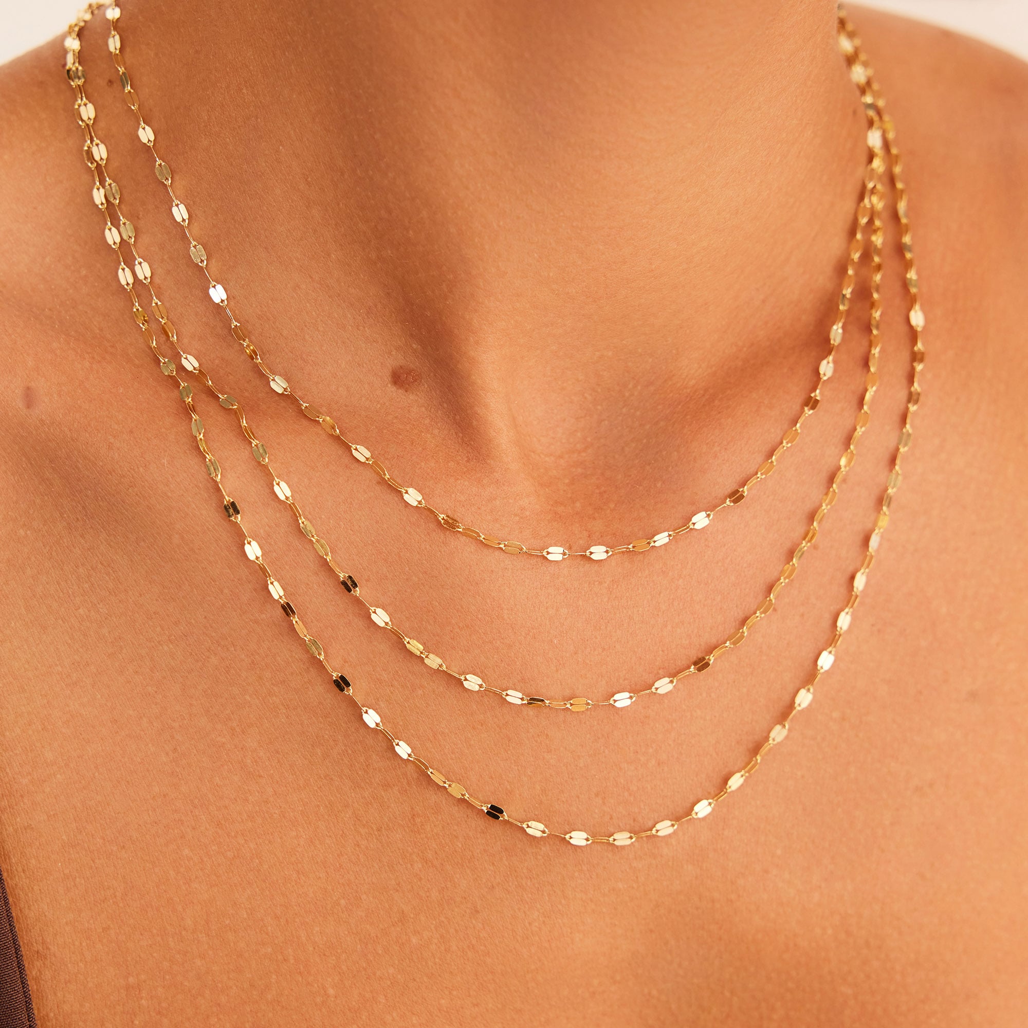 14 Ayar Altın Aynalı Zincir 2,30 mm