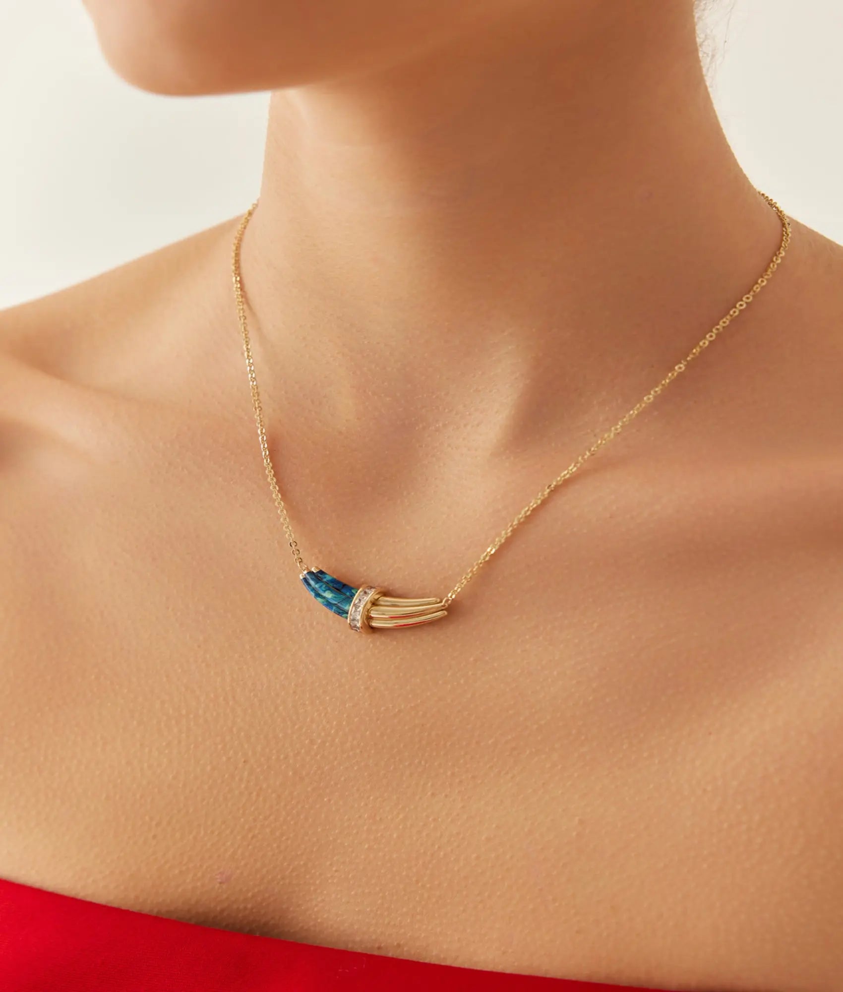 14 Ayar Altın Azura Kolye