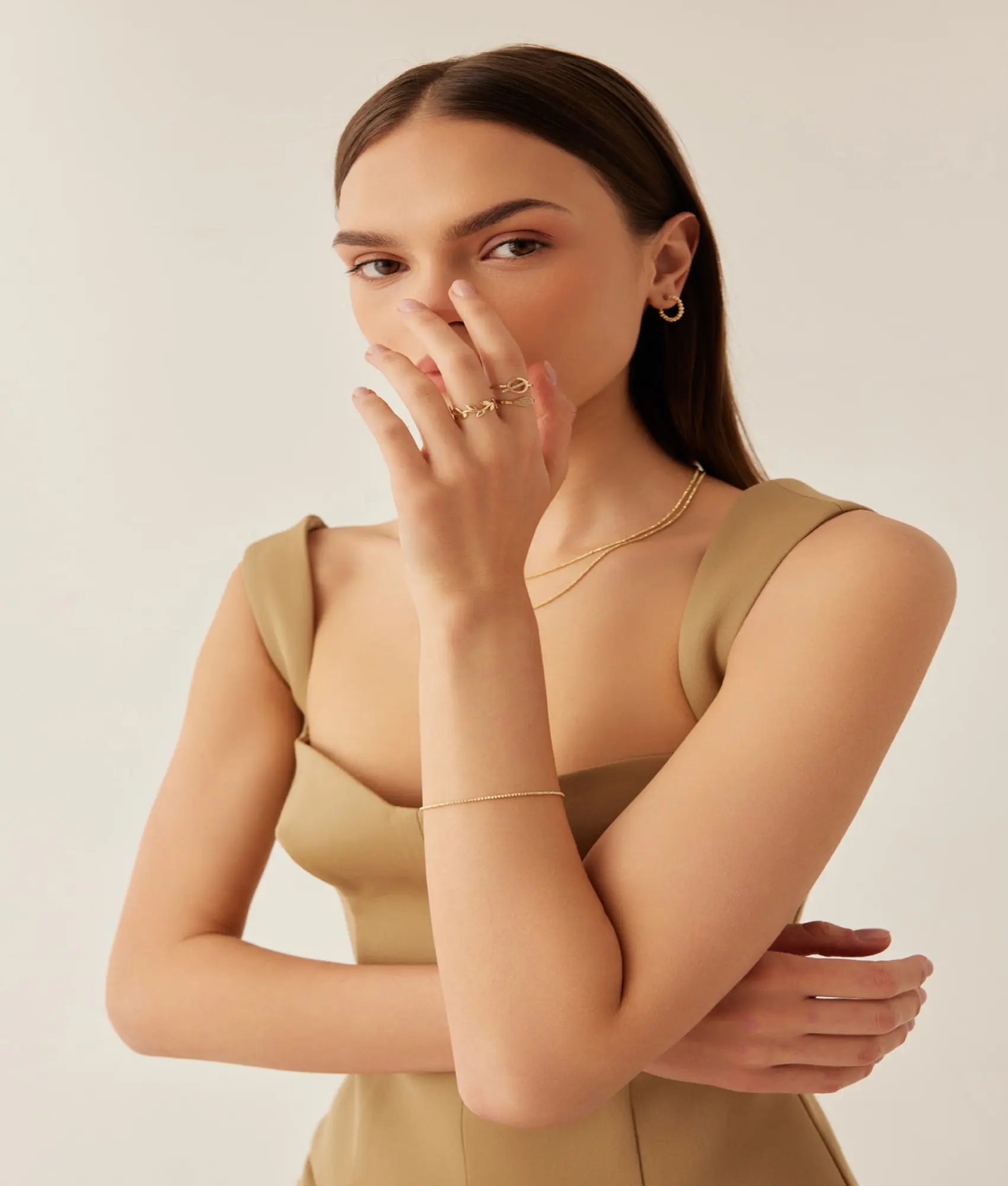 14 Ayar Altın Dorika Bileklik