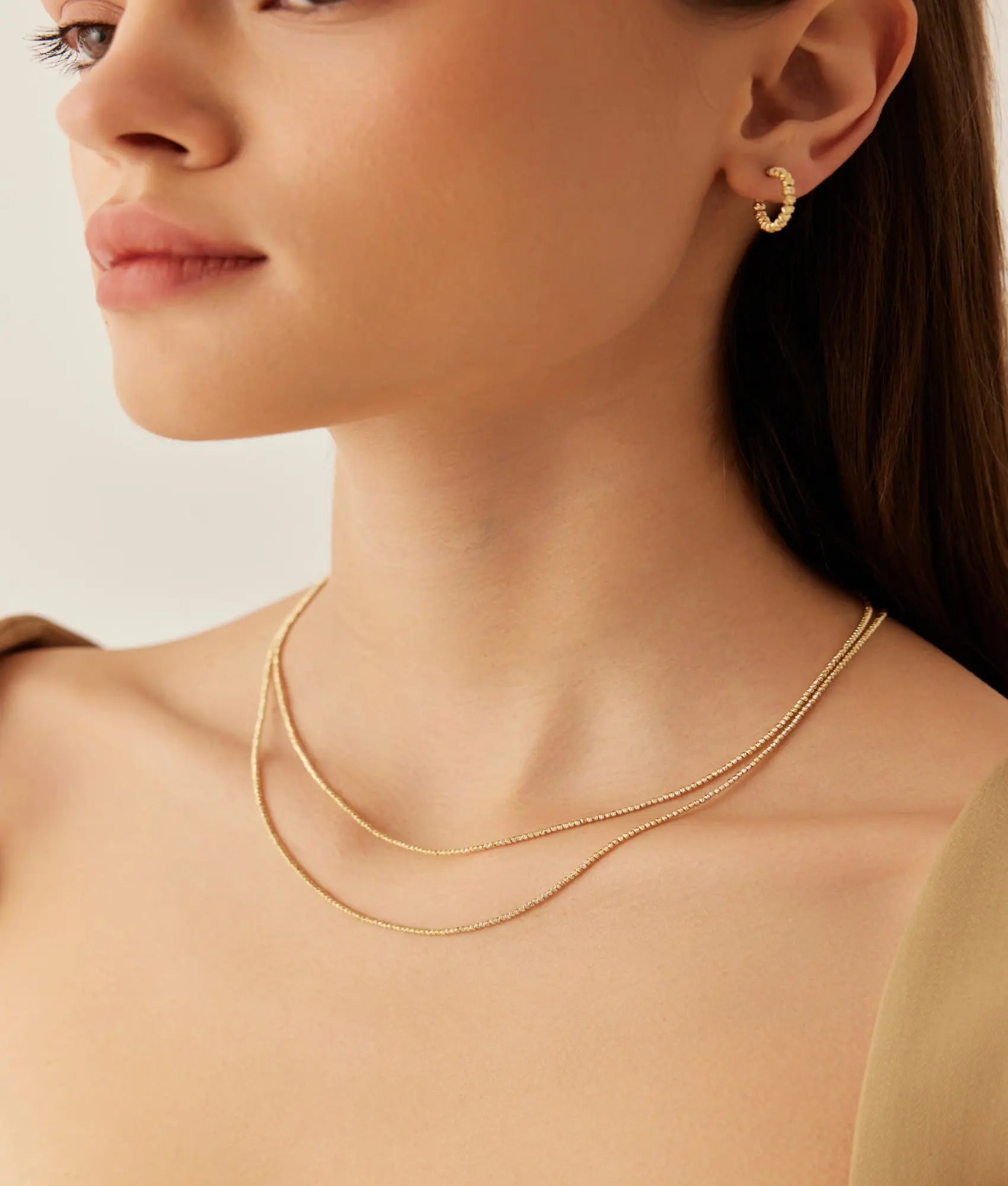 14 Ayar Altın Dorika Kolye