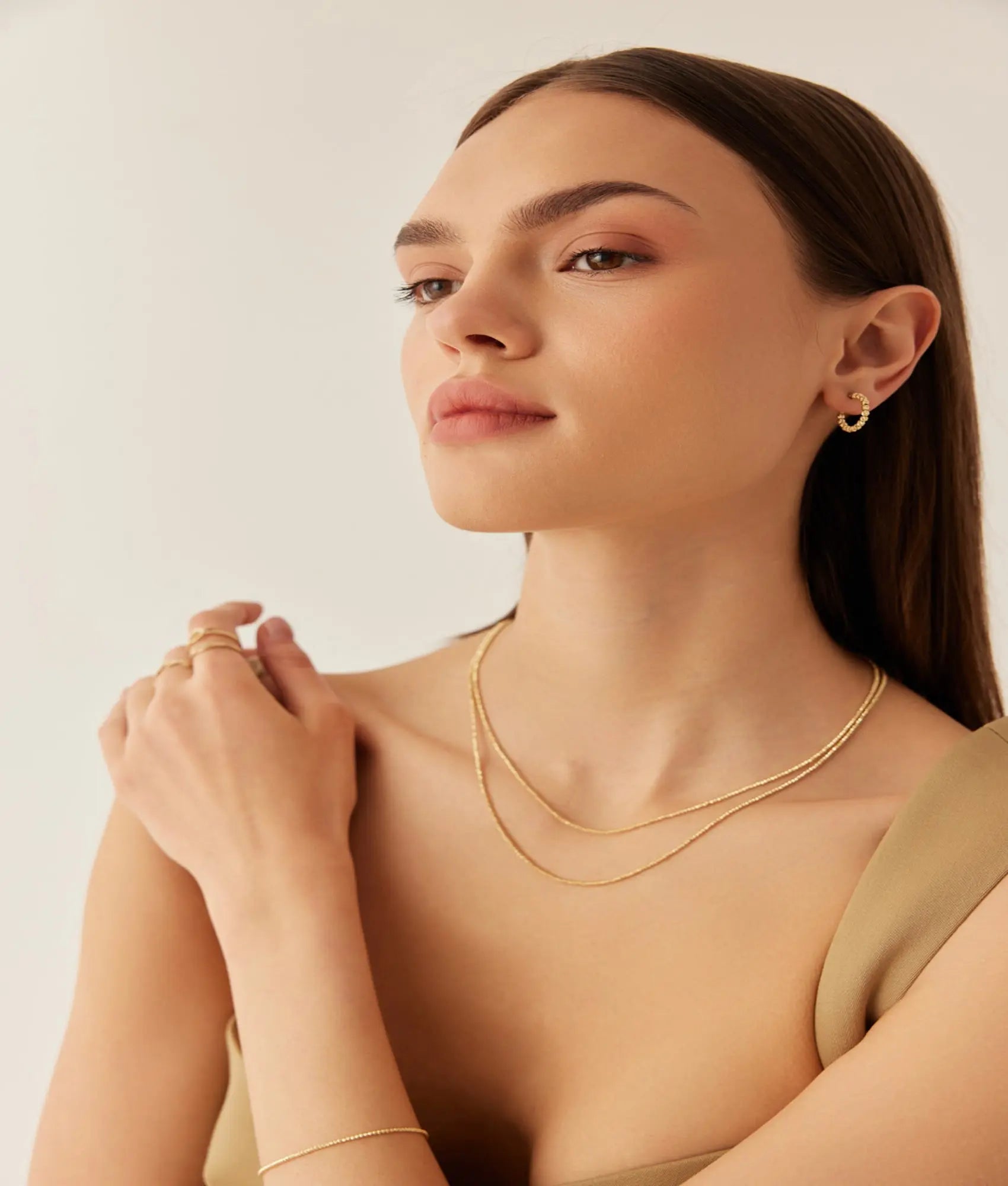 14 Ayar Altın Dorika Kolye