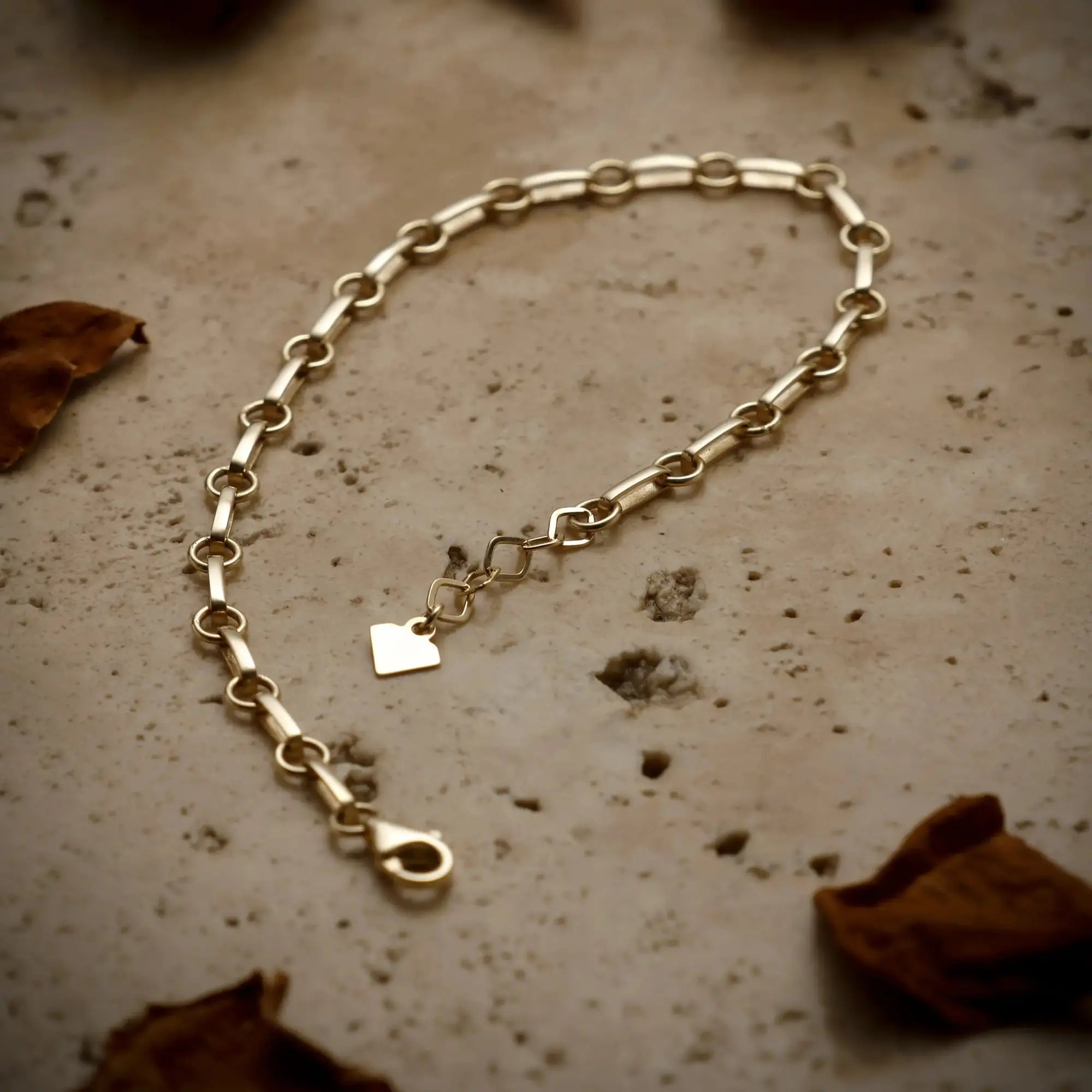 14 Ayar Altın Halka Trend Bileklik