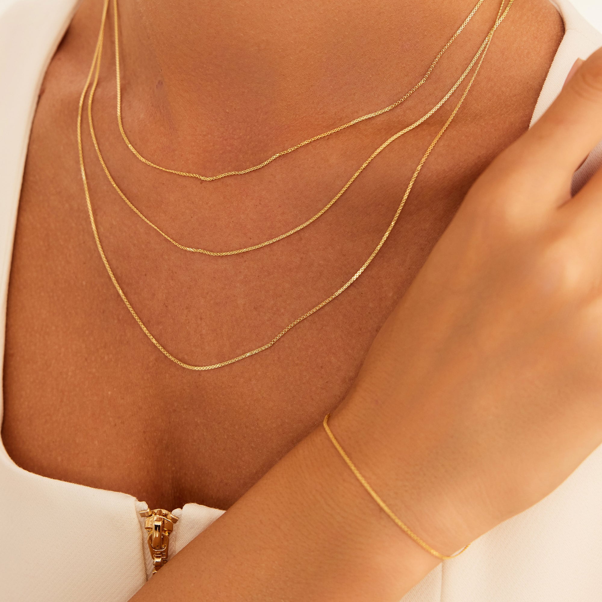 14 Ayar Altın İnce Bismark Bileklik