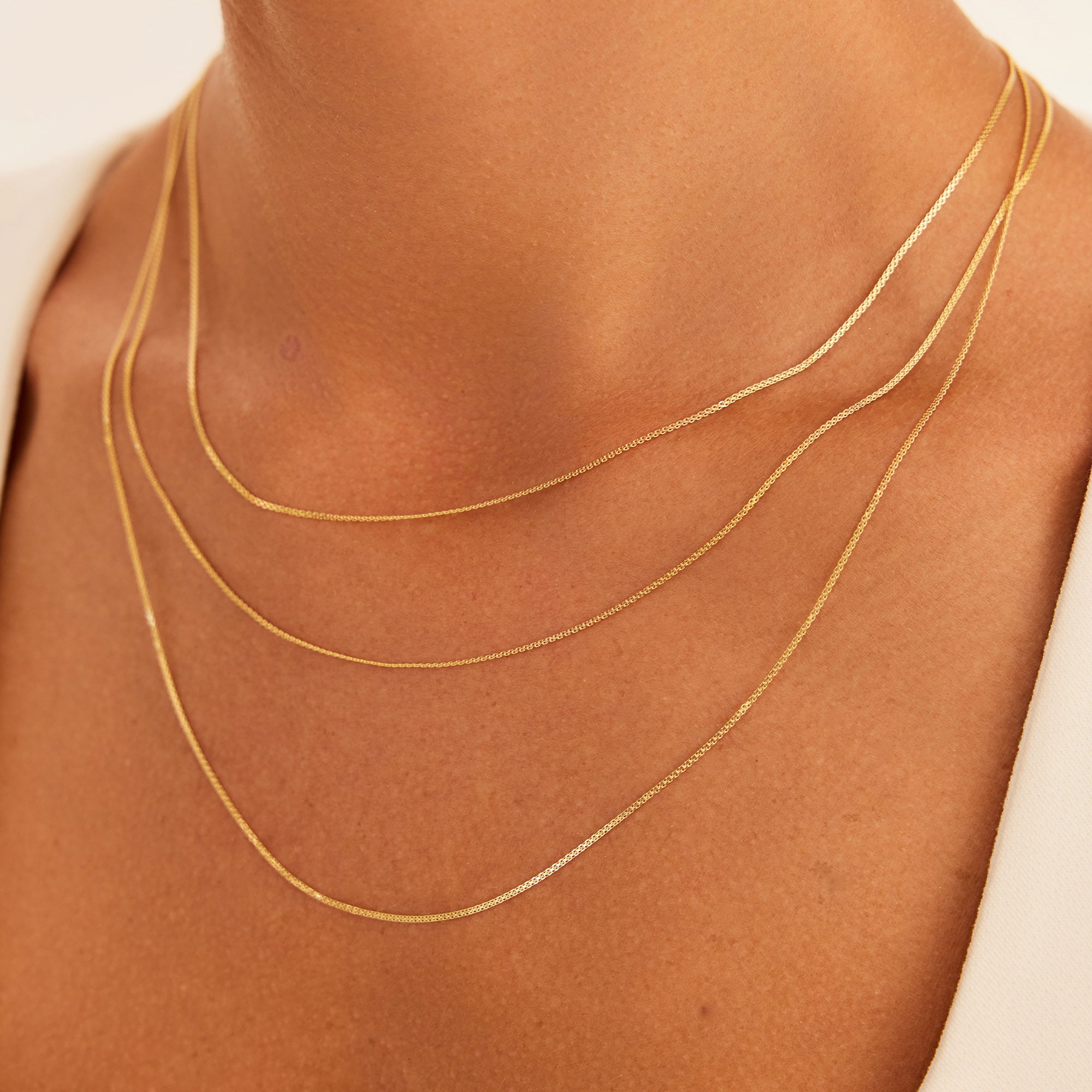 14 Ayar Altın İnce Bismark Zincir