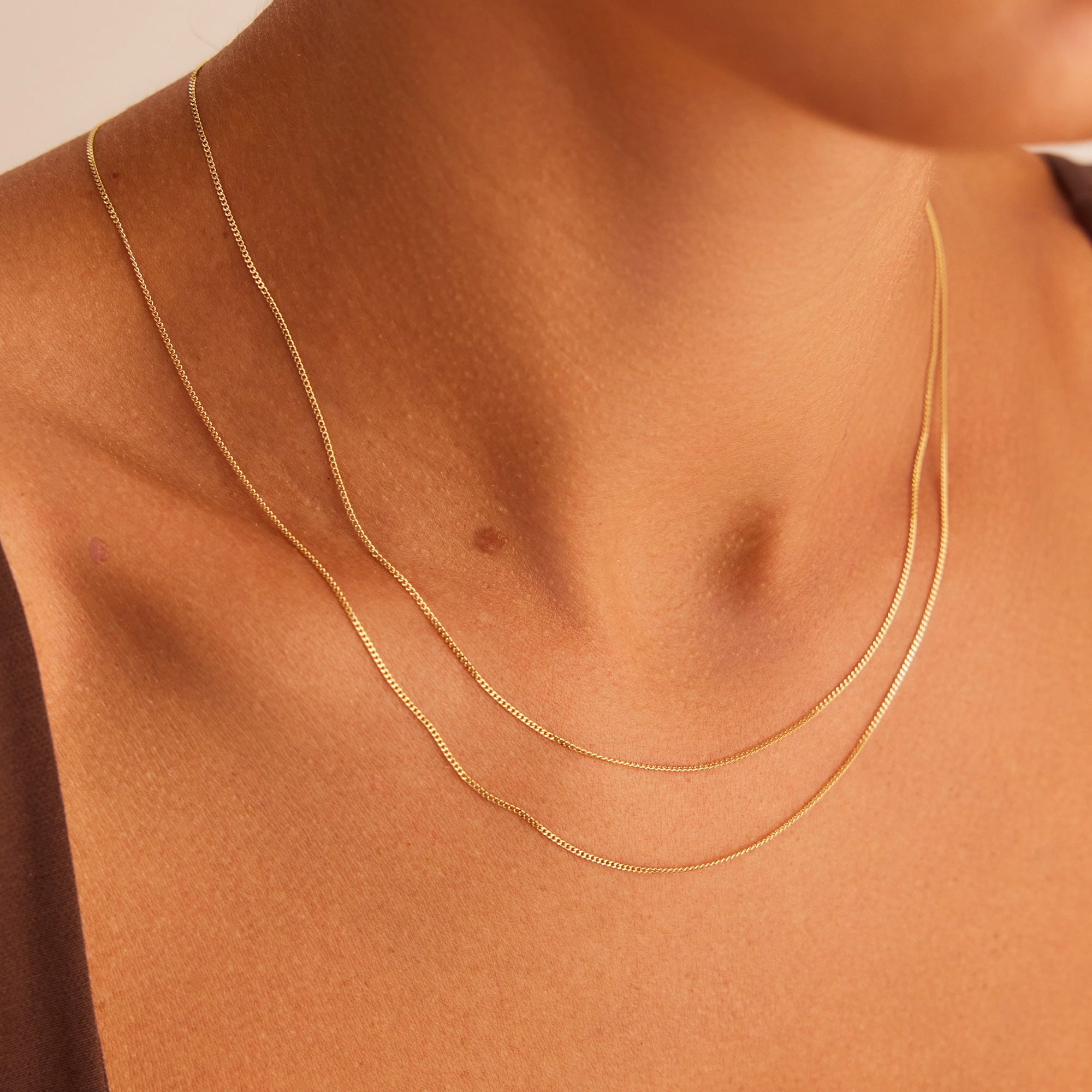 14 Ayar Altın İnce Gurmet Zincir 1,0 mm