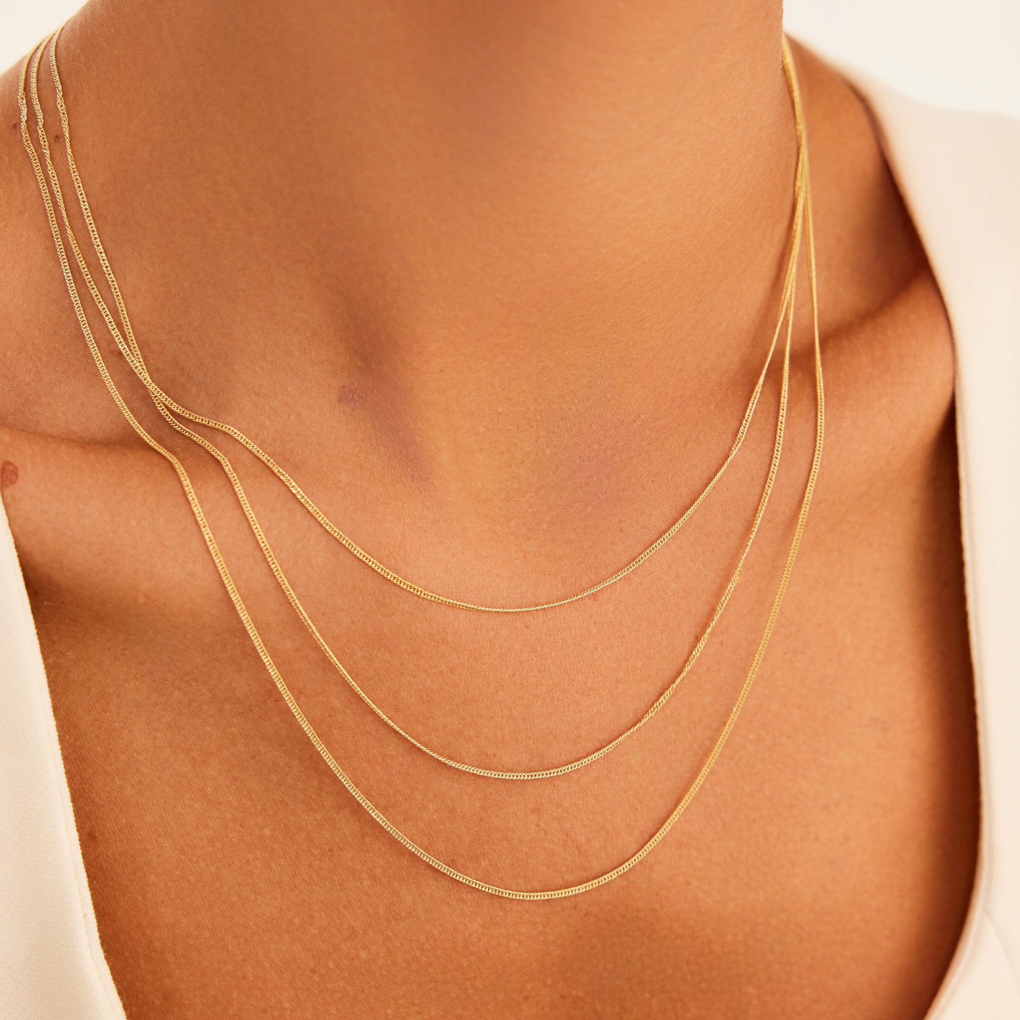 14 Ayar Altın İnce Gurmet Zincir 1,2 mm