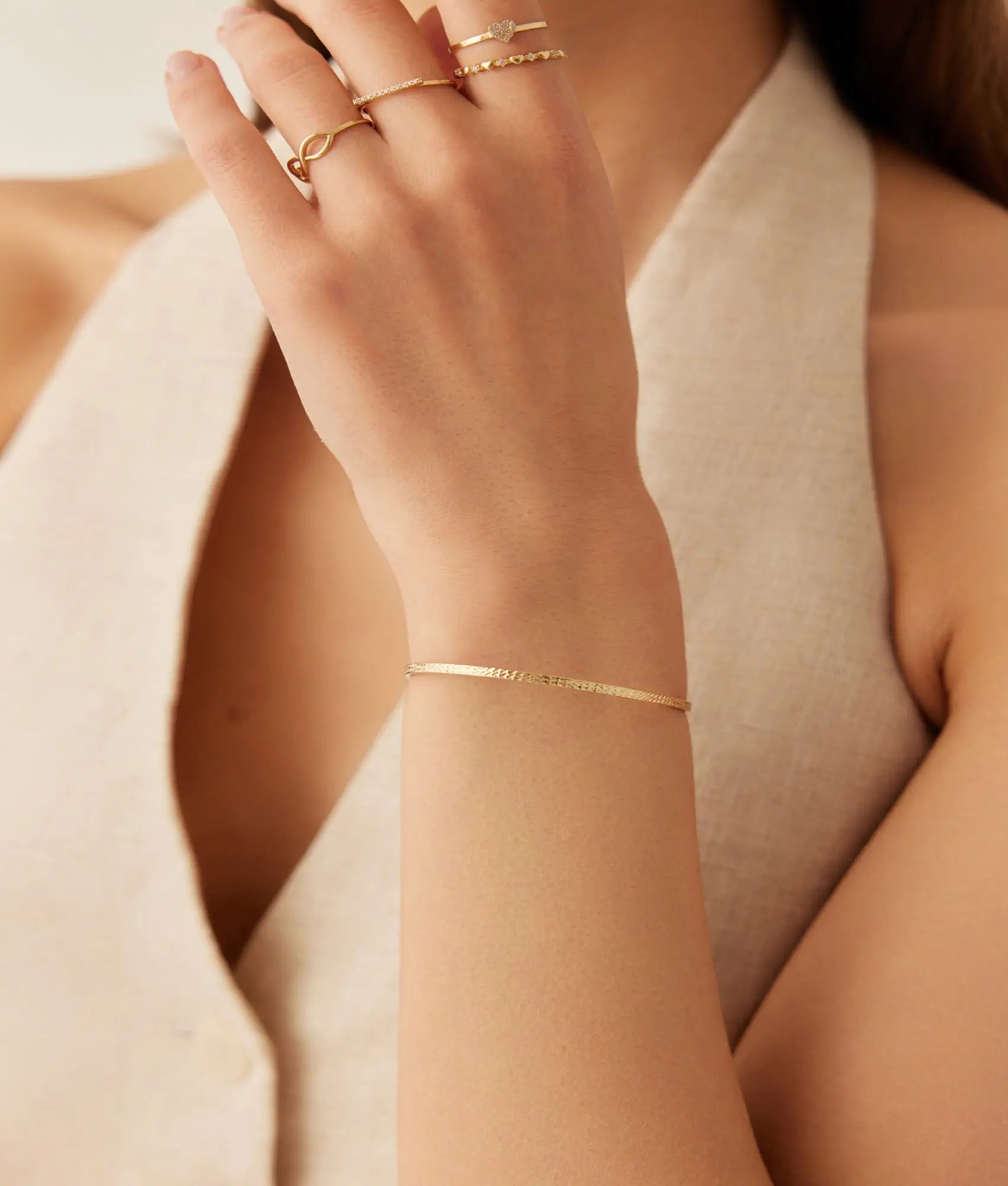 14 Ayar Altın Kalemli Kelepçe