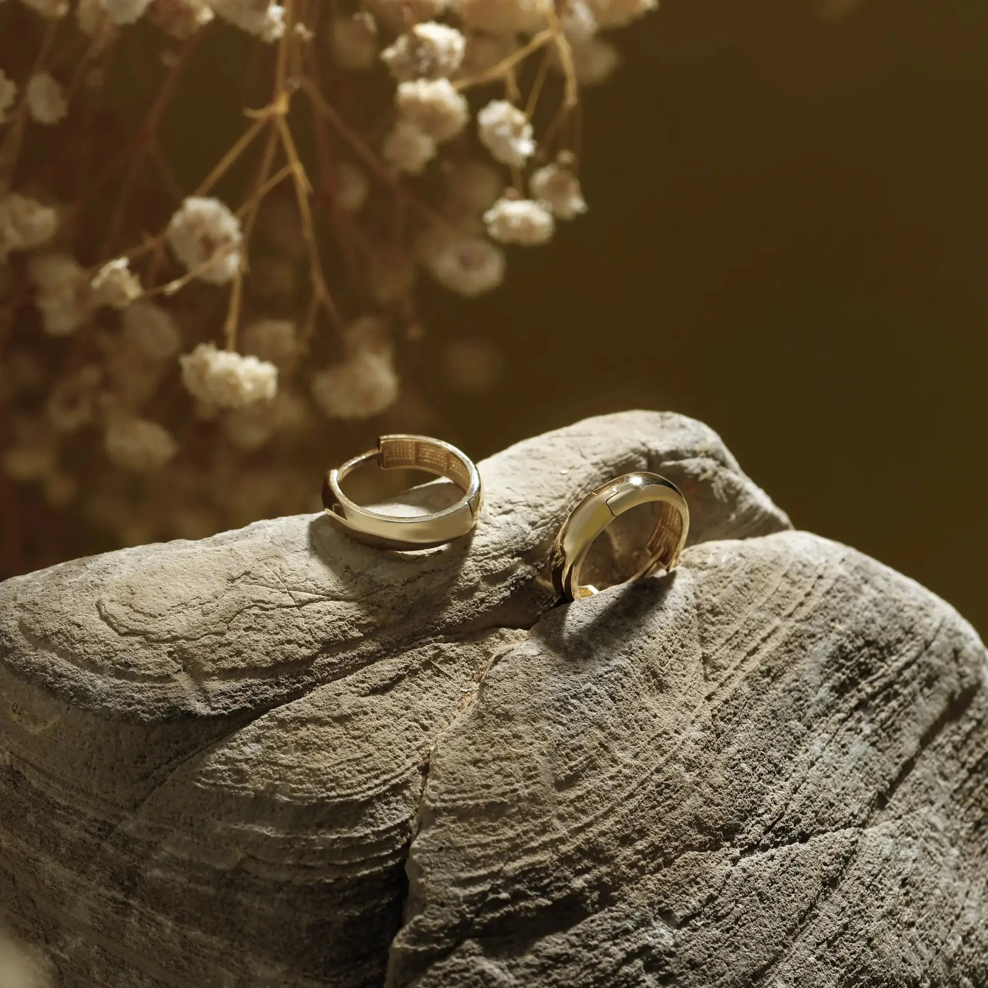 14 Ayar Altın Klasik Bombeli Küpe - S