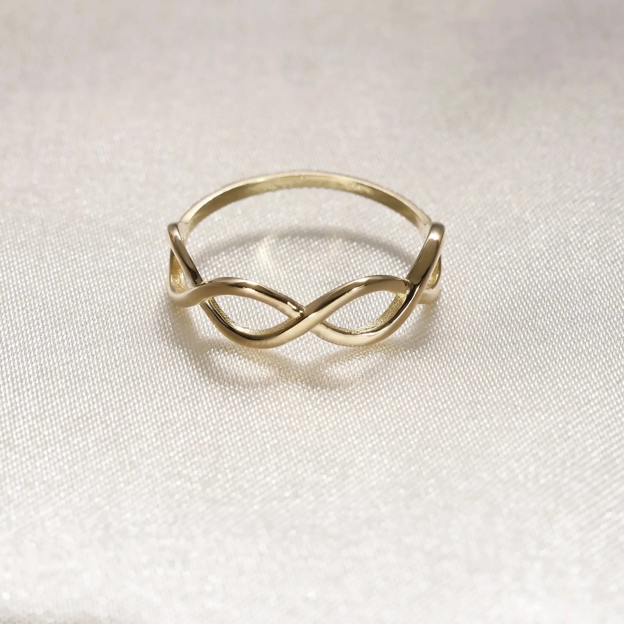 14 Ayar Altın Sonsuzluk Mini Yüzük