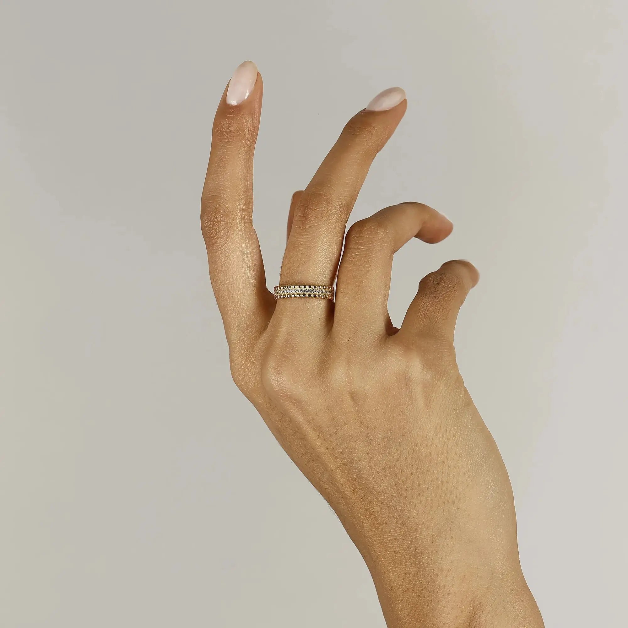 14 Ayar Altın Taşlı Yüzük