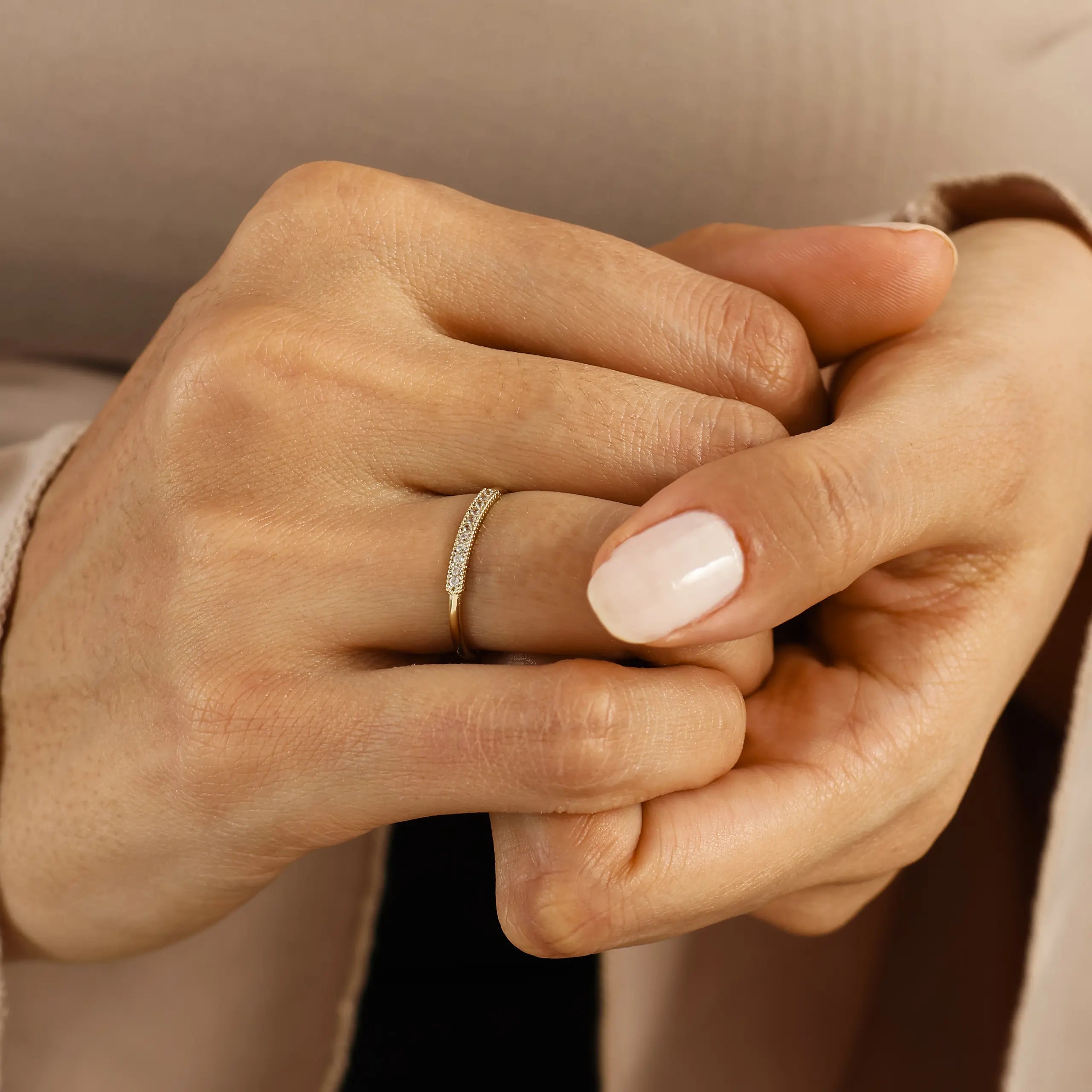 14 Ayar Altın Taşlı Yüzük