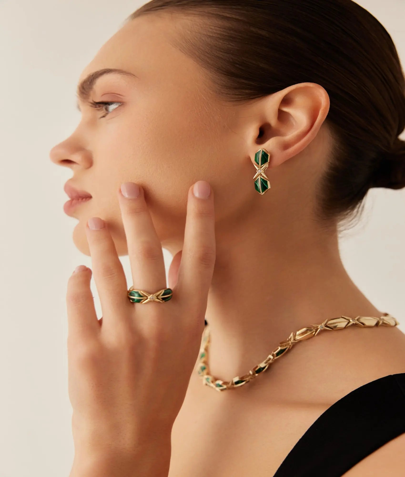 14 Ayar Altın Zelena Küpe