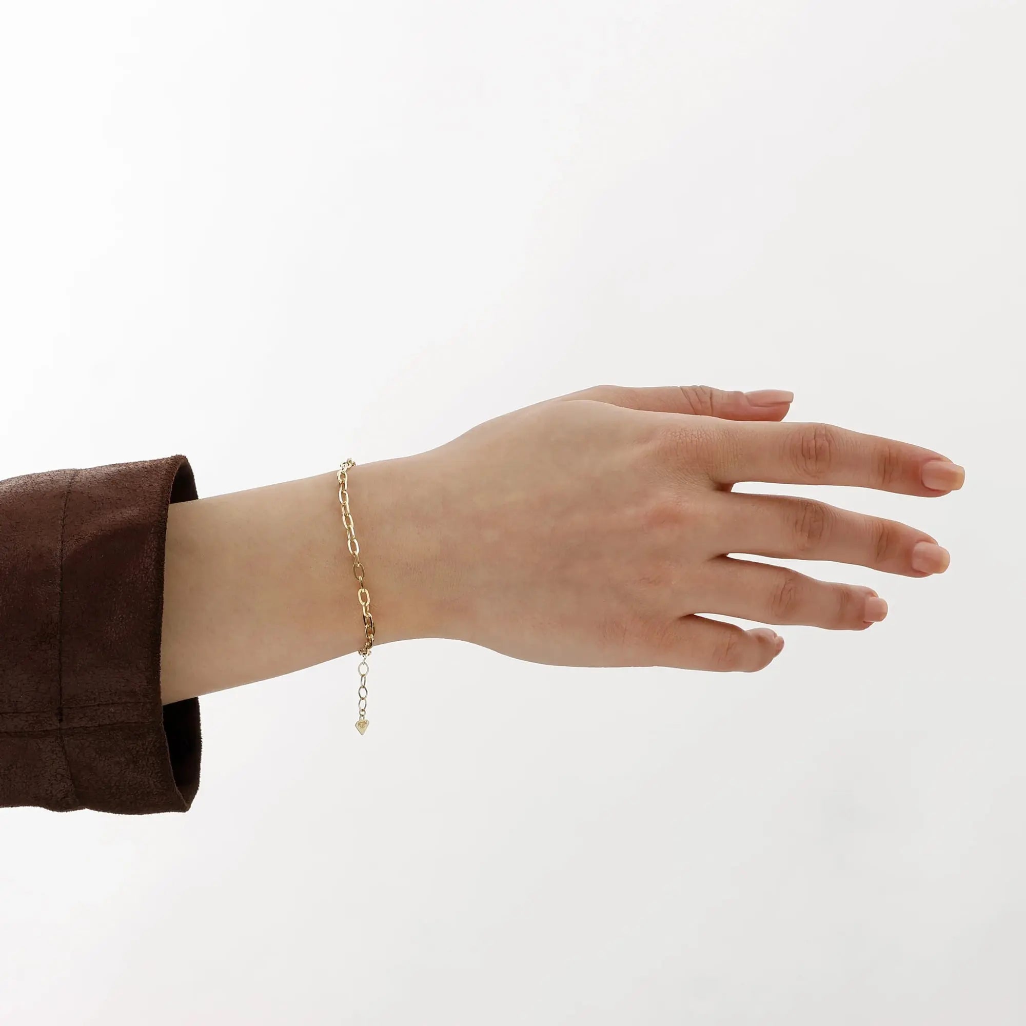 14 Ayar Altın Zincir Klasik Bileklik