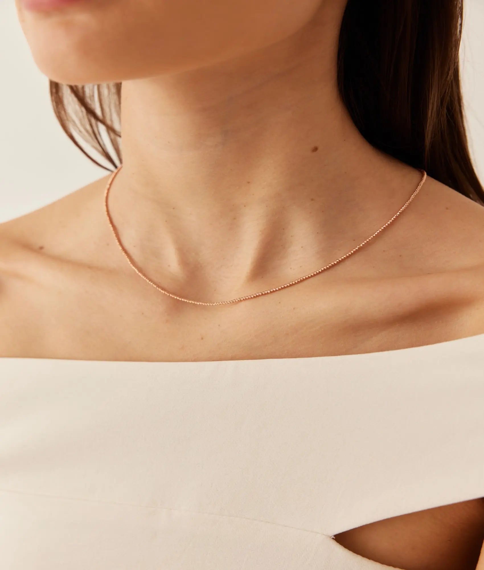 14 Ayar Rose Altın Dorika Kolye