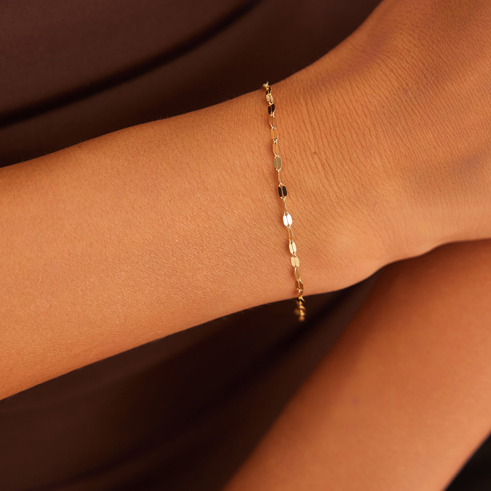 14 Ayar Altın Aynalı Bileklik 2,30 mm