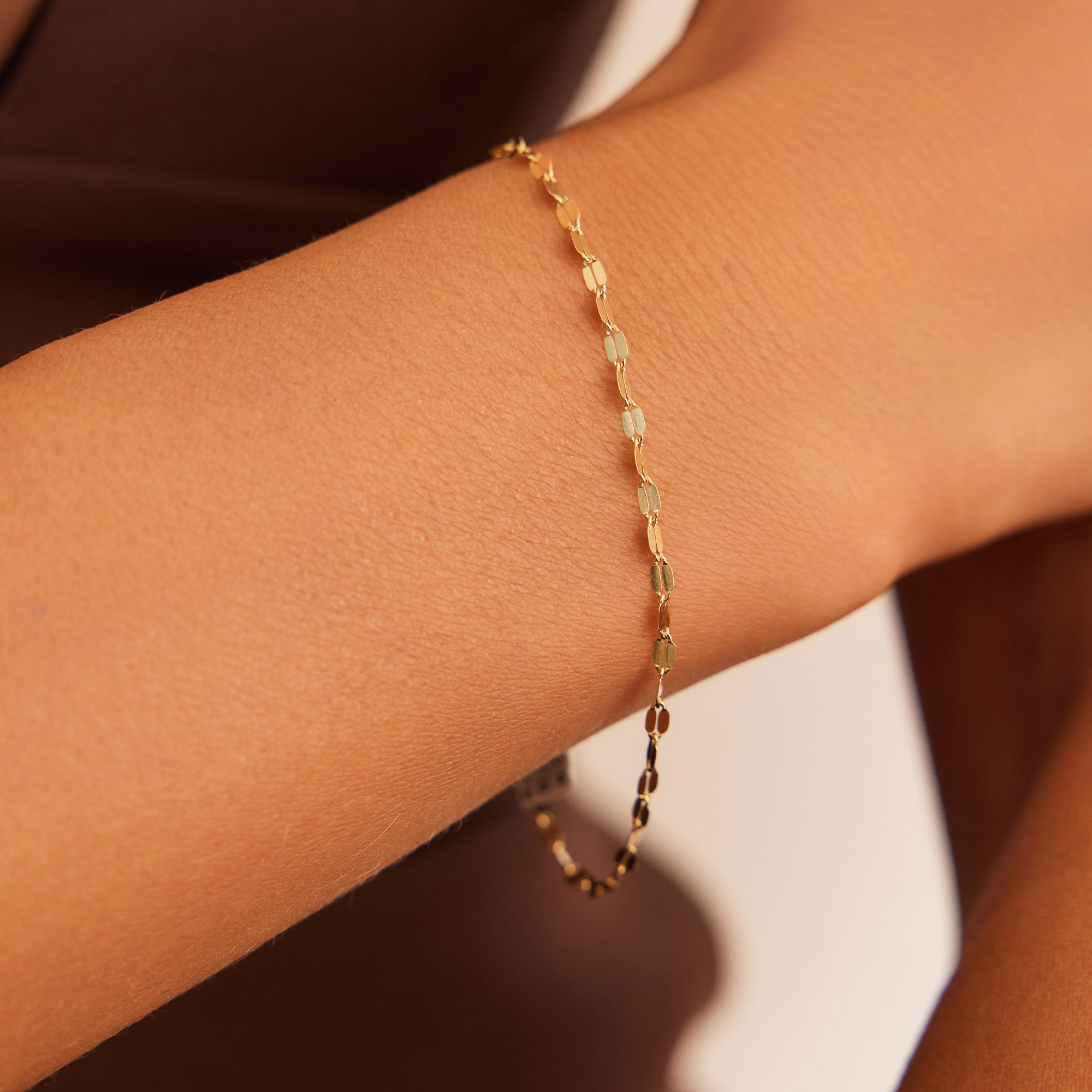 14 Ayar Altın Aynalı Bileklik 2,30 mm