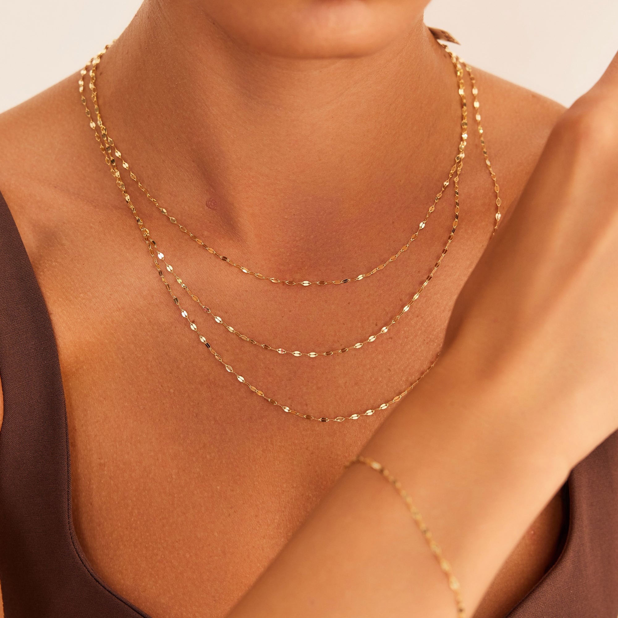 14 Ayar Altın Aynalı Zincir 1,80 mm