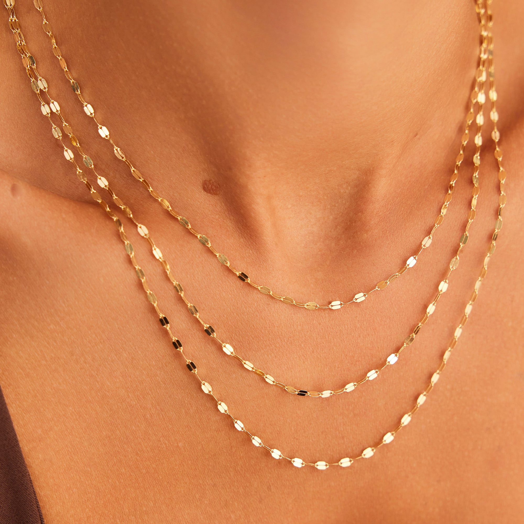 14 Ayar Altın Aynalı Zincir 2,30 mm