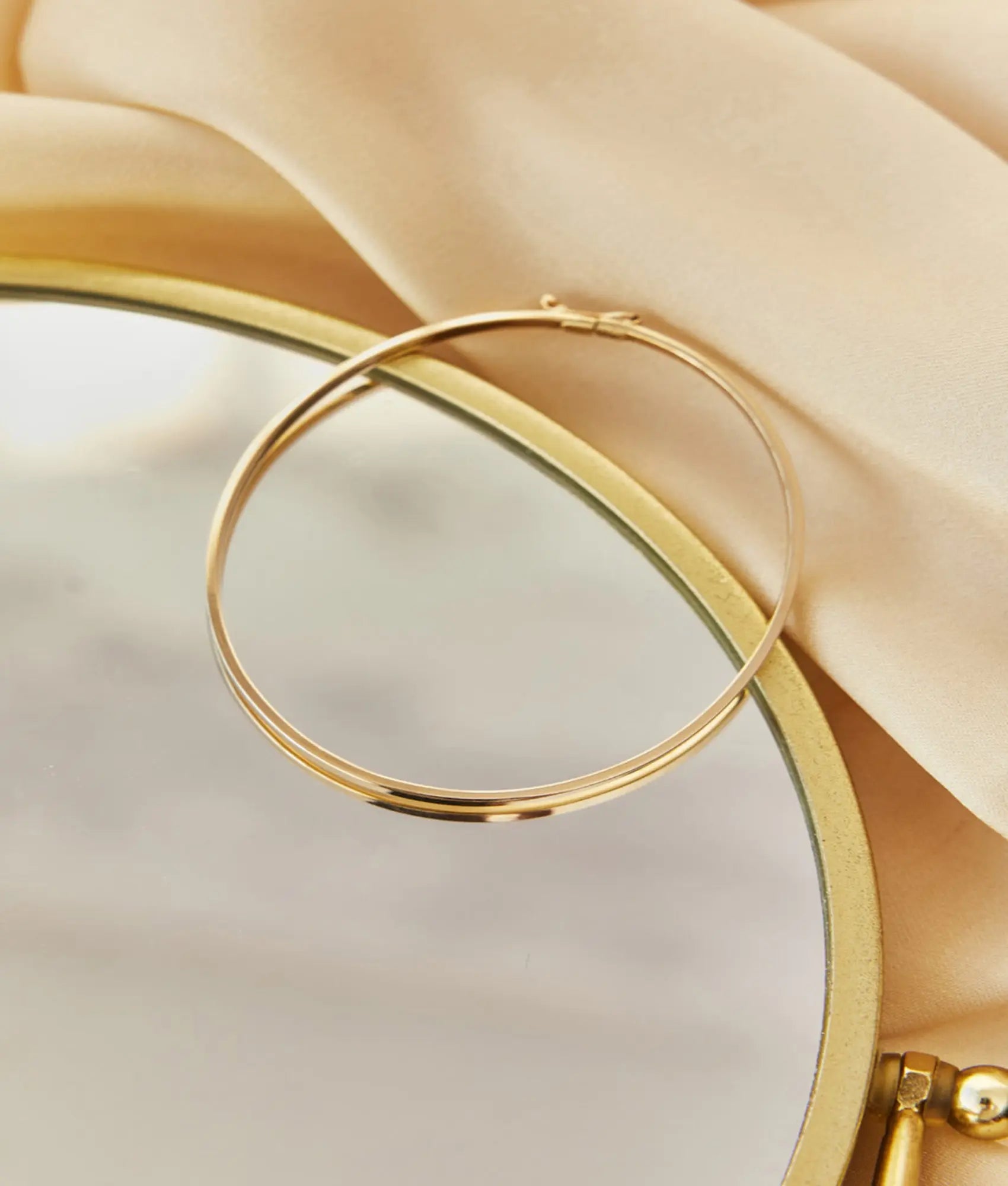 14 Ayar Altın Düz Kelepçe