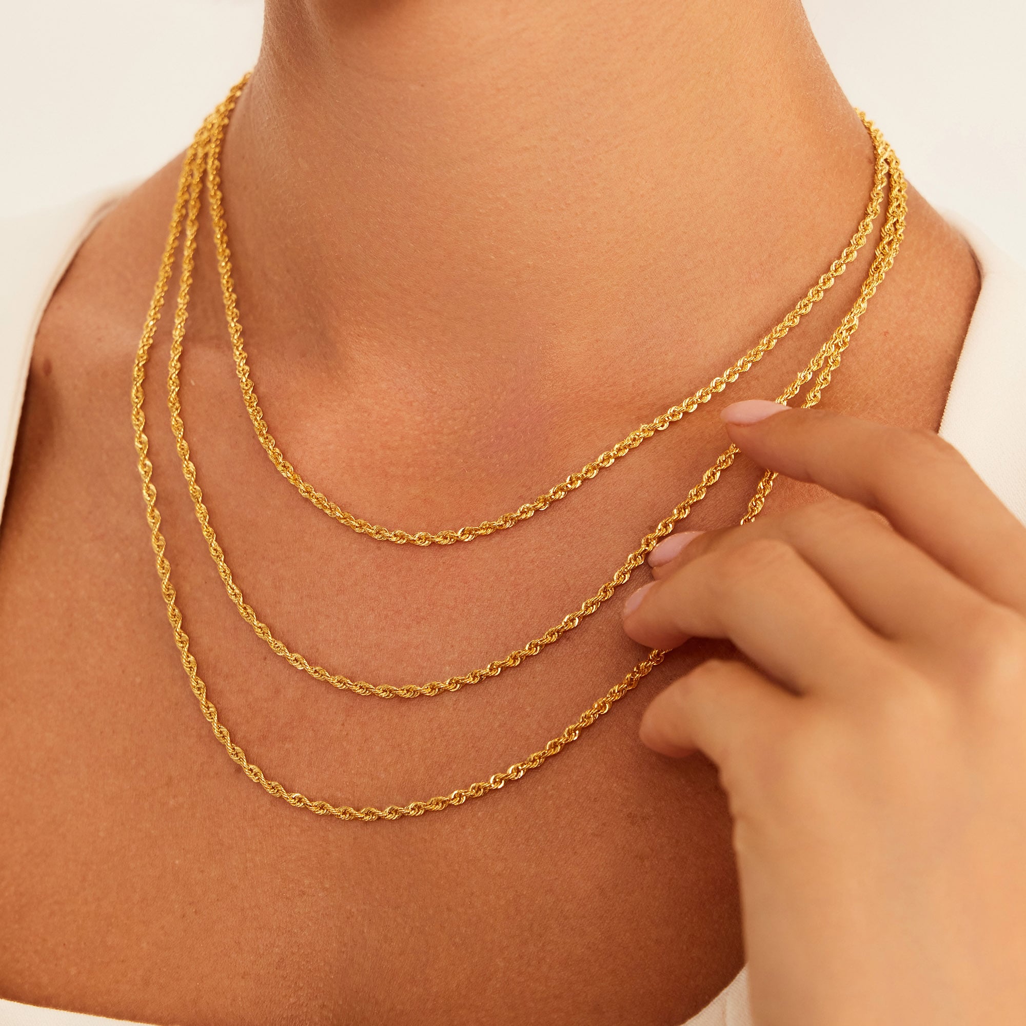 14 Ayar Altın Halat Zincir 3,30 mm