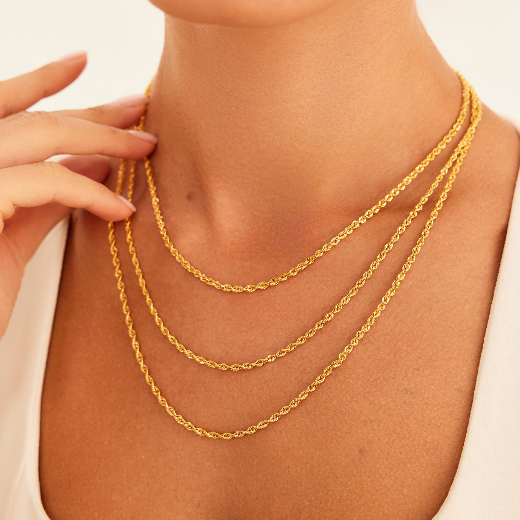 14 Ayar Altın Halat Zincir 3,30 mm