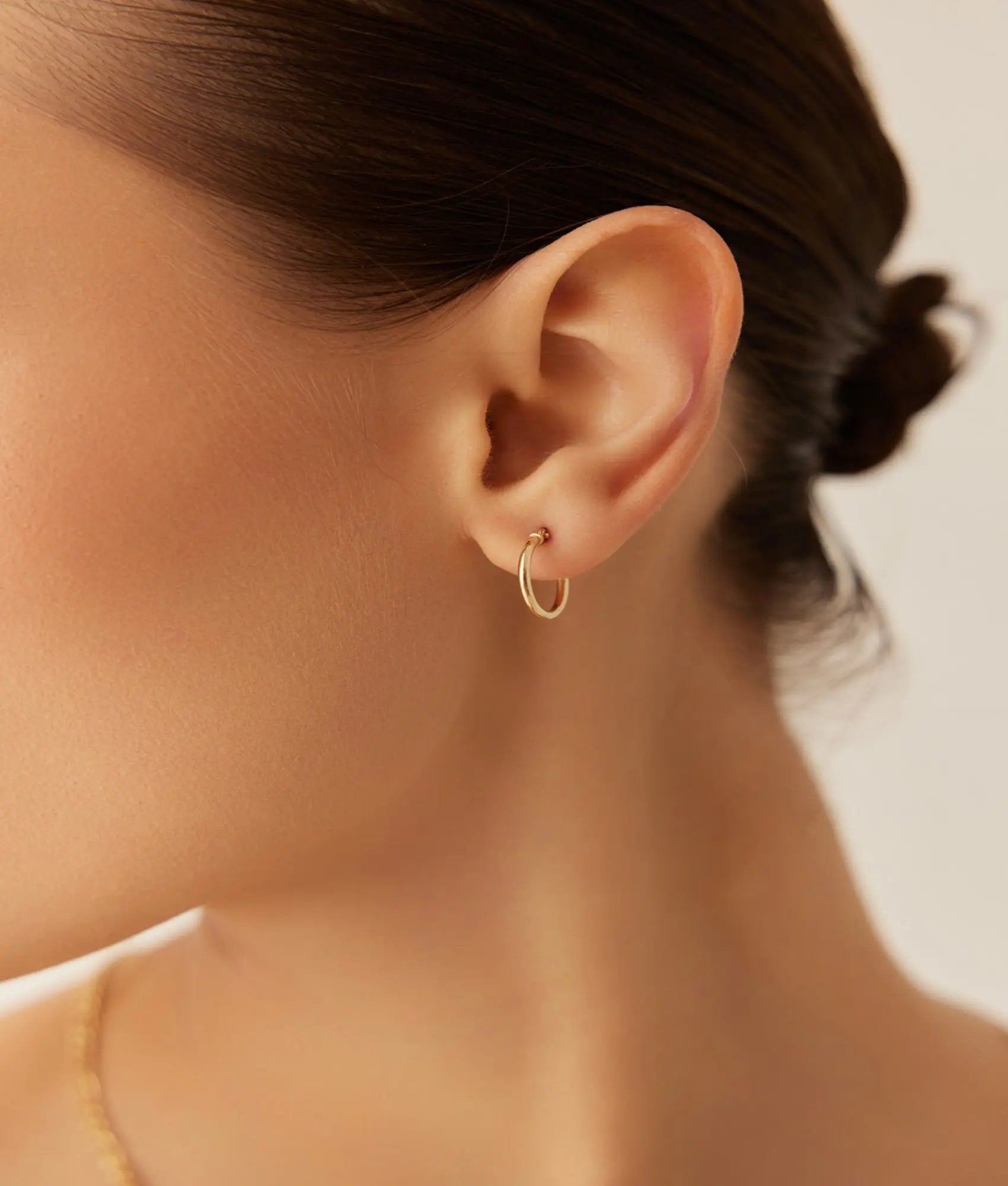 14 Ayar Altın Halka Küpe 1,9 cm