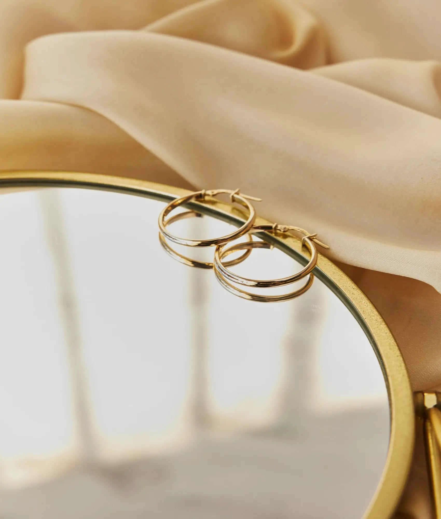 14 Ayar Altın Halka Küpe 2,4 cm