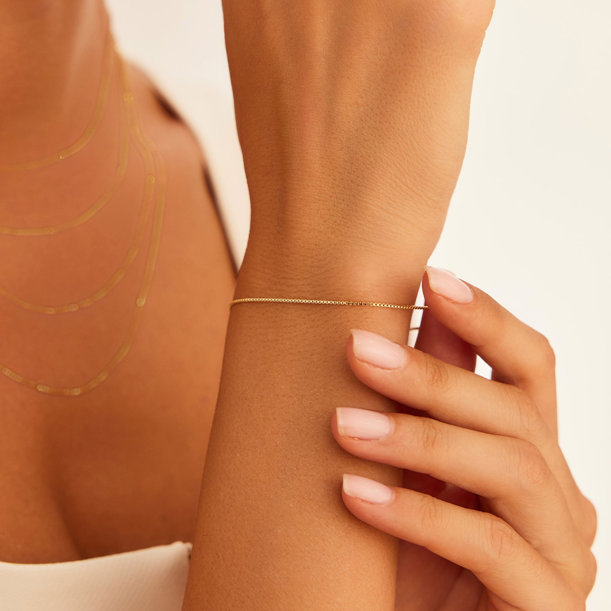 14 Ayar Altın İnce Bileklik