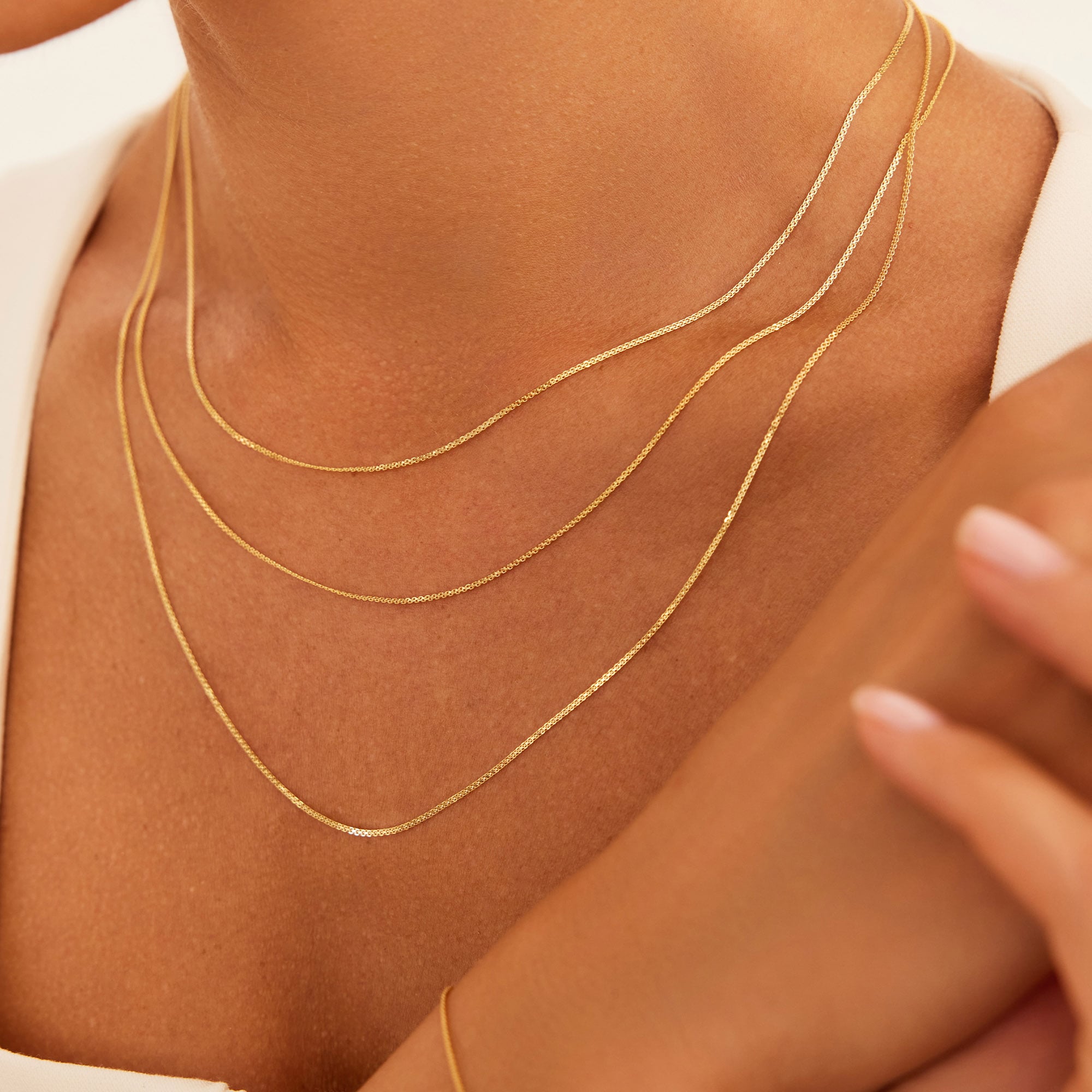 14 Ayar Altın İnce Bismark Zincir