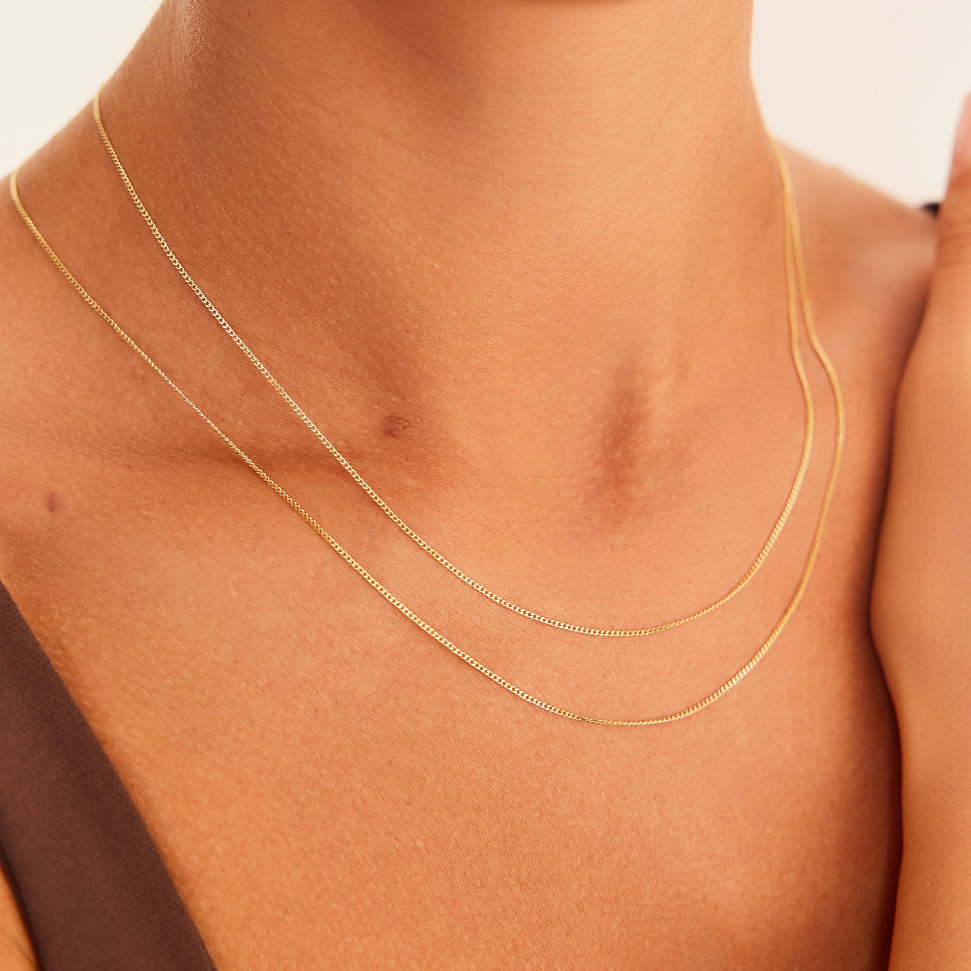 14 Ayar Altın İnce Gurmet Zincir 1,0 mm