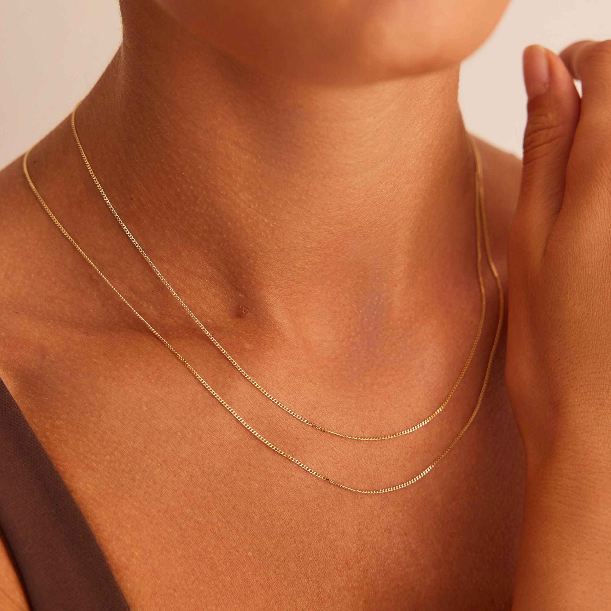 14 Ayar Altın İnce Gurmet Zincir 1,0 mm