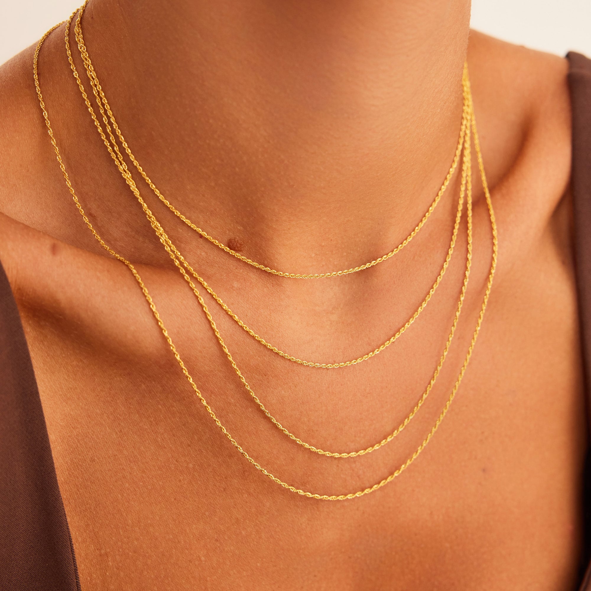 14 Ayar Altın İnce Halat Zincir 1,20 mm