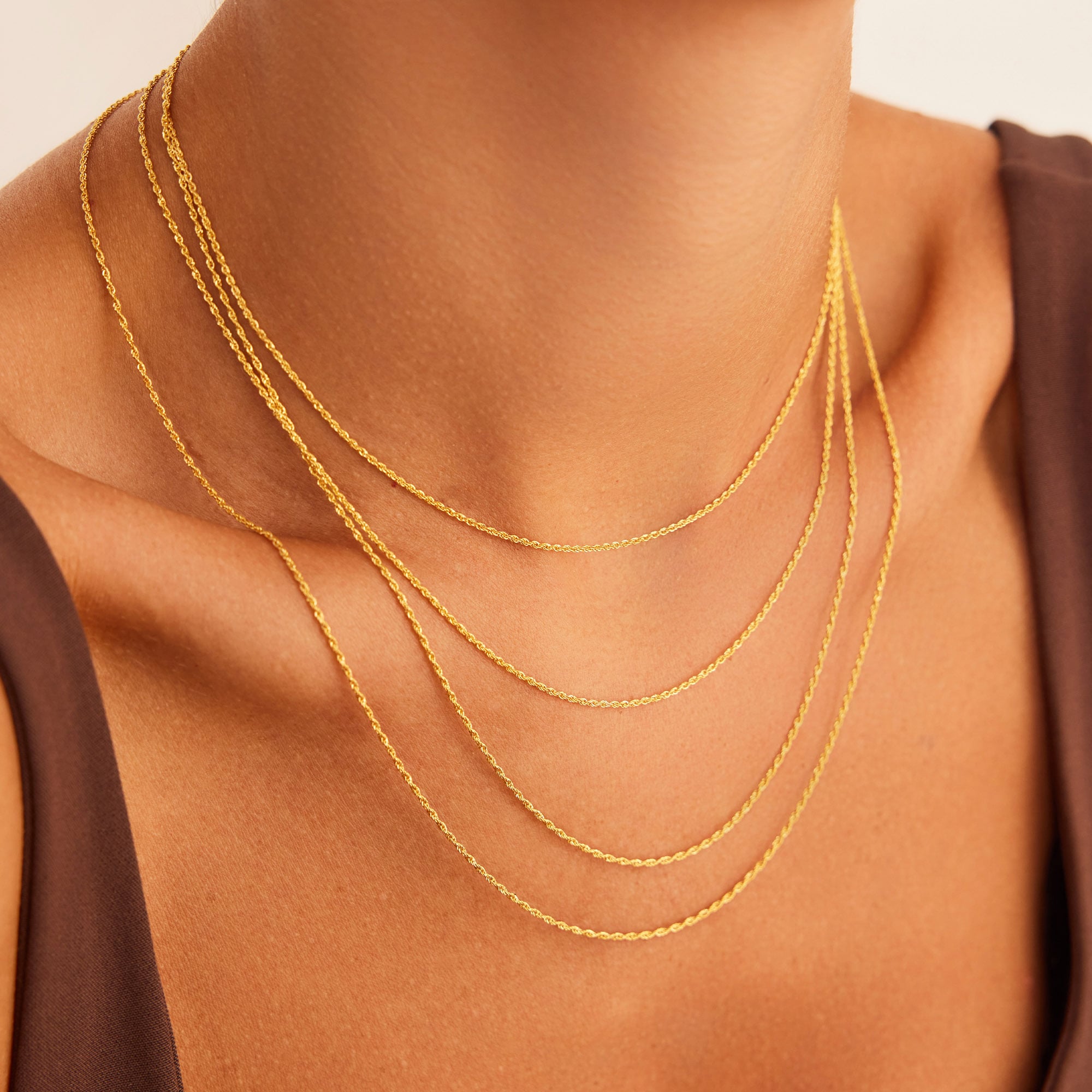 14 Ayar Altın İnce Halat Zincir 1,20 mm