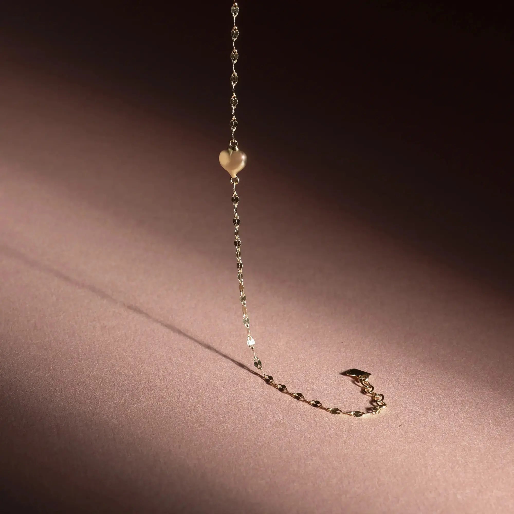 14 Ayar Altın Kalp Figür Bileklik