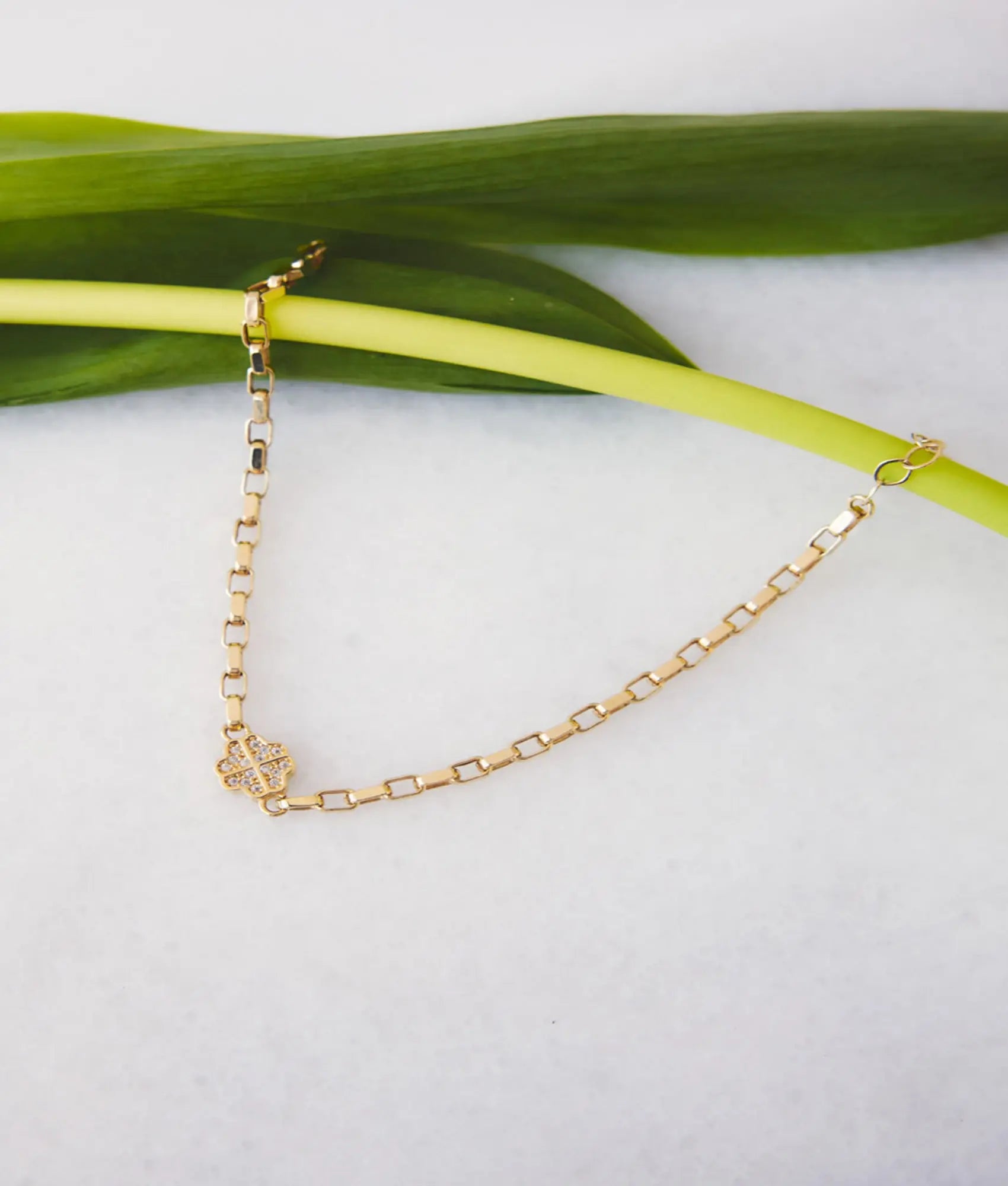 14 Ayar Altın Şans Tılsımı Bileklik