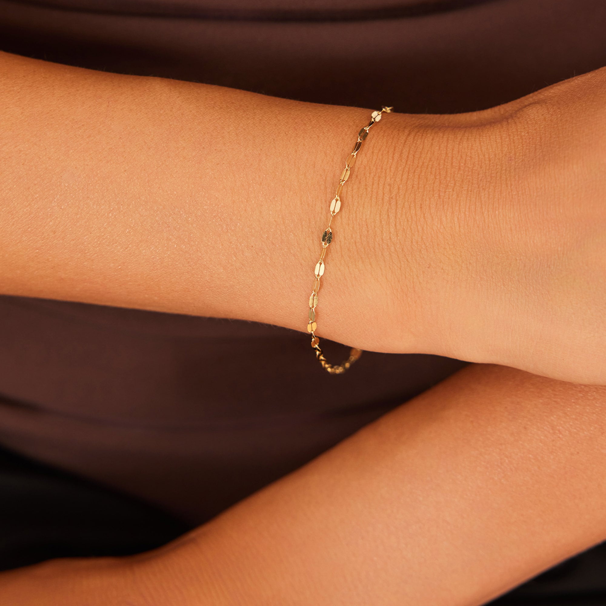 14 Ayar Altın Aynalı Bileklik 2,30 mm