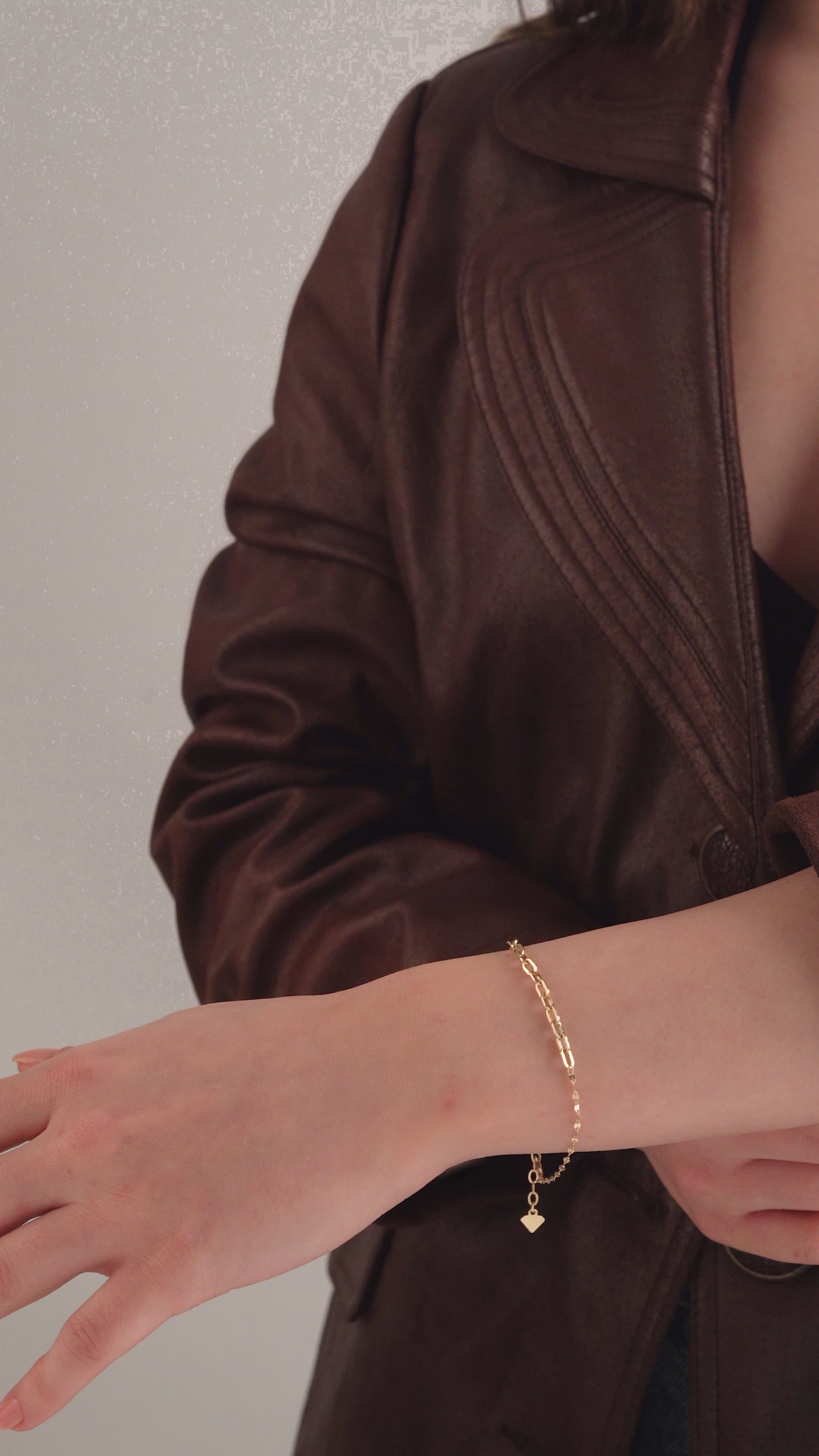 14 Ayar Altın Klasik Bileklik